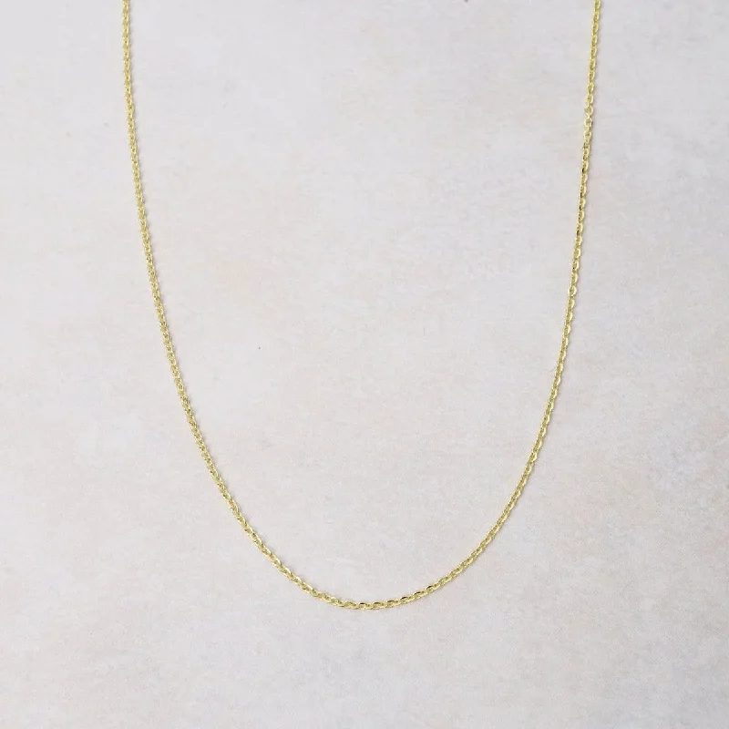 Gold Plated Cable Flat Chain