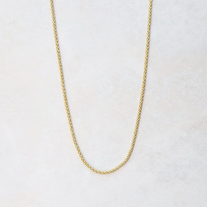 Gold Plated Sterling Silver Coreana Chain