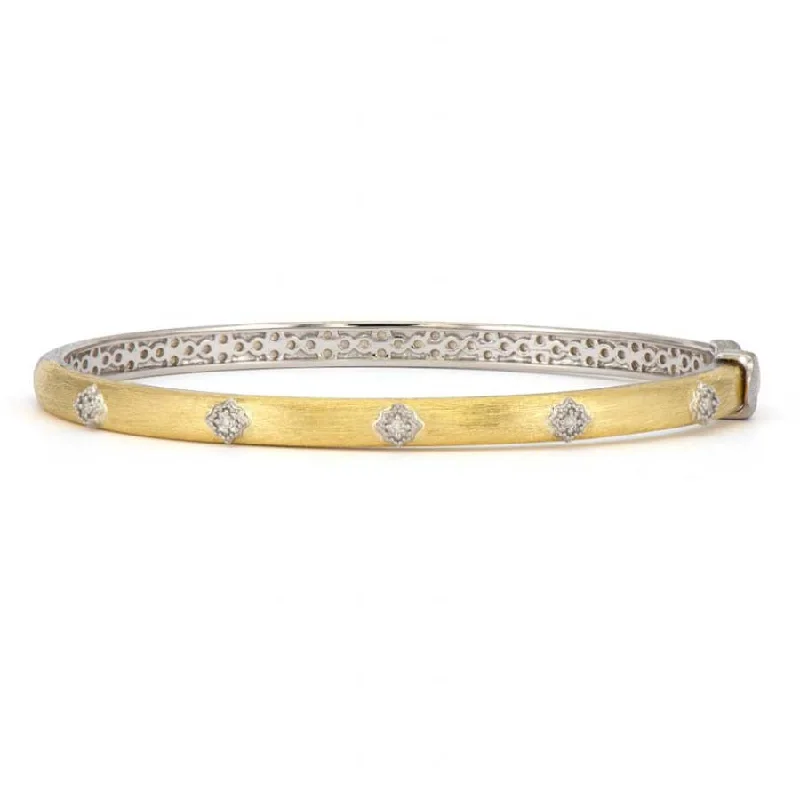 Jude Frances Diamond Mixed Metal Bangle