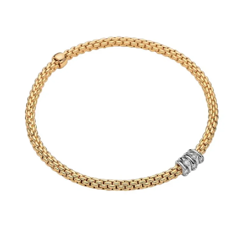 Fope 18k Prima Flex'it Bracelet with Diamonds