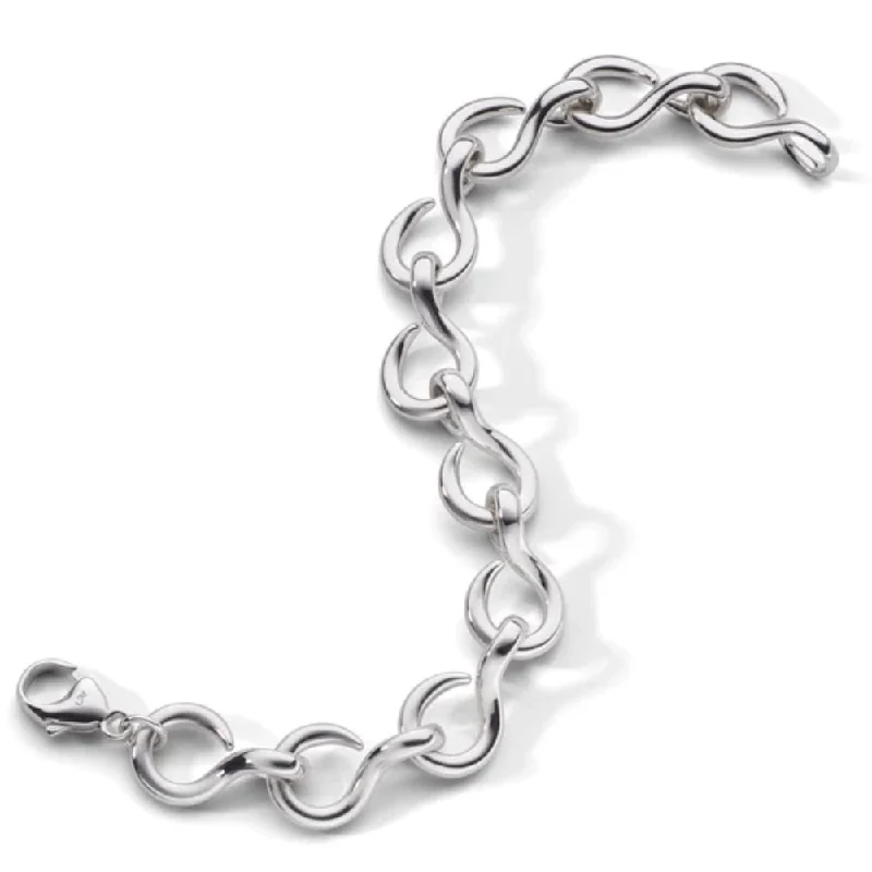 Monica Rich Kosann "The Twist" Sterling Silver Premier Infinity Bracelet