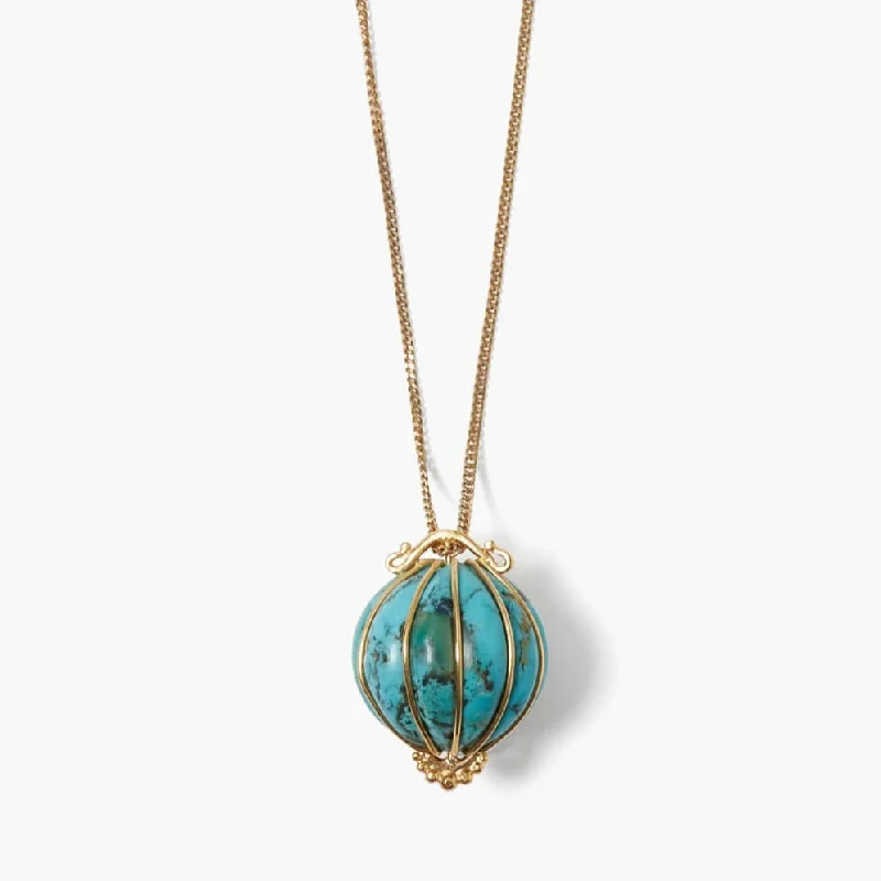 Balloon Pendant Necklace Turquoise Mix