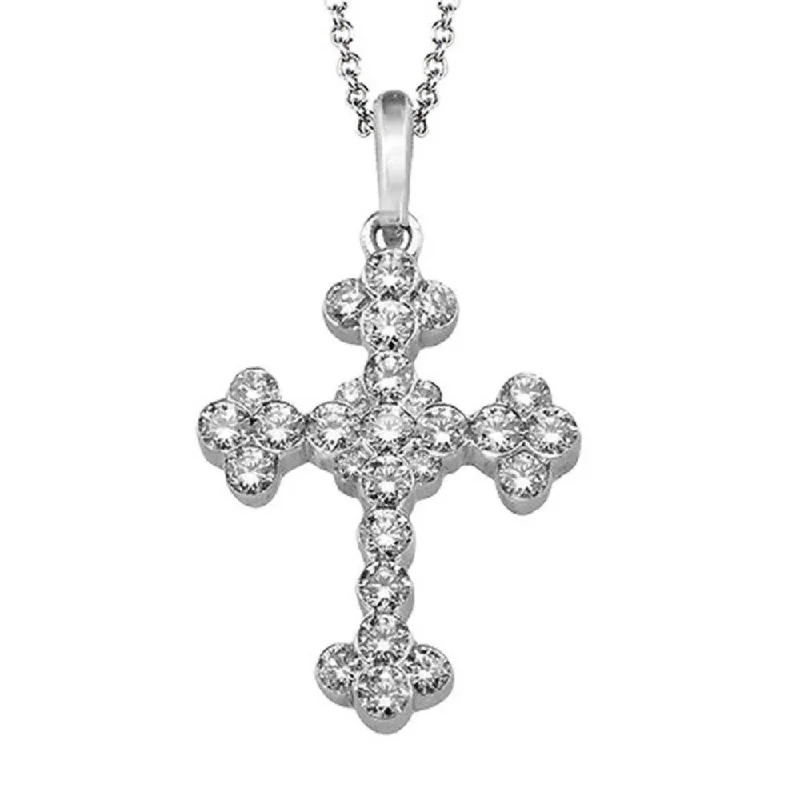 Simon G. 18k Diamond Cross Pendant Necklace