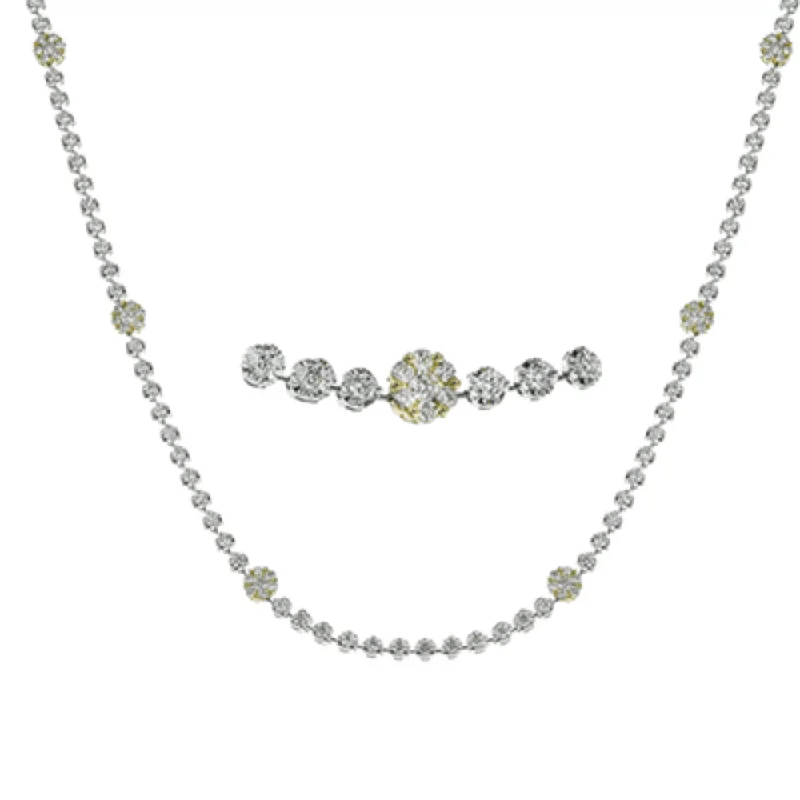 Simon G. 18k Gold Diamond Station Necklace