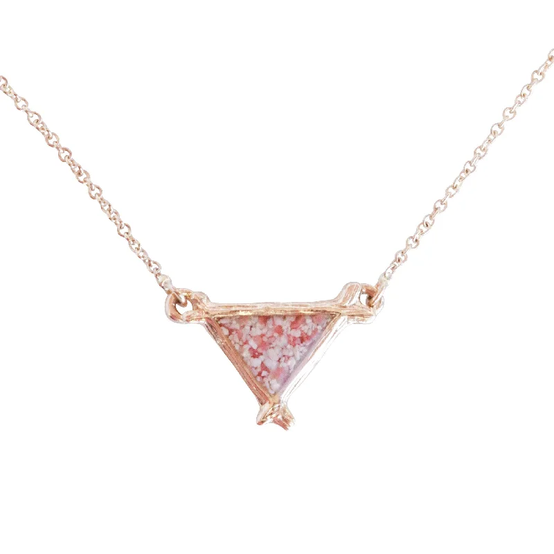 Splash ~ Triangle (Small) Inline Necklace in Gold