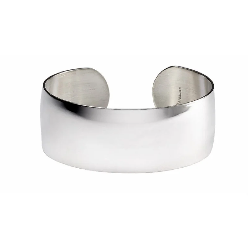 Sterling Silver Wide Cuff Bracelet